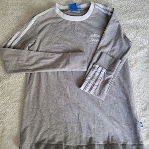 Adidas XS grey classic long sleeve tee